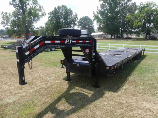 2020 PJ 40' Gooseneck Trailer, s/n 4P5FD4023L1314611: T/A, Duals, Air Ride,