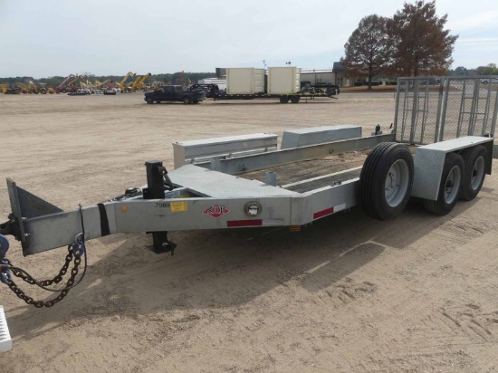 2014 SDP 18' Tag Trailer, s/n 1S9LT2123E1313004: Pintle Hitch, Two 8750 lb.