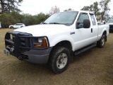 2006 Ford F250 4WD Pickup, s/n 1FTSX21586ED86222: Super Cab, 5.4L Gas Eng.,