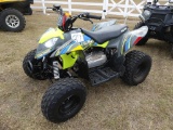 2023 Polaris Outlaw 110 ATV, s/n RF3YAK11PT072701 w/ Matching Helmet & Owne