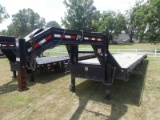 2019 PJ 40' Gooseneck Trailer, s/n 1296718: T/A, Duals, Air Rode Susp., Dov