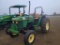 John Deere 5200 Tractor, s/n LV5200E521515: 2wd, Meter Shows 2126 hrs