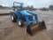 New Holland 1725 Tractor, s/n G009043: Loader, Meter Shows 3150 hrs