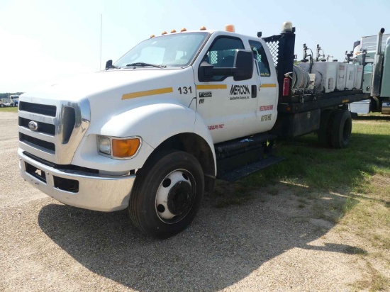 2013 Ford F650XL Fuel & Lube Truck, s/n 3FRNX6HP9DV778318: Ext. Cab, Triton