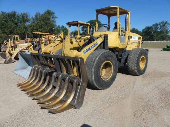 2005 Komatsu WA200-5 Rubber-tired Loader, s/n 65584: Canopy, Stacking Rack,