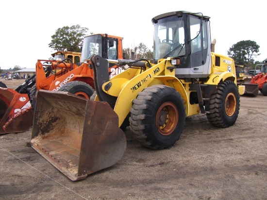 New Holland W130 Rubber-tired Loader, s/n N3F001481: Encl. Cab, 101" Bkt.,