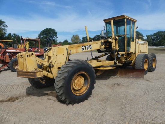 1990 John Deere 672B Motor Grader, s/n DW672BX528333: Encl. Cab, 14' Moldbo