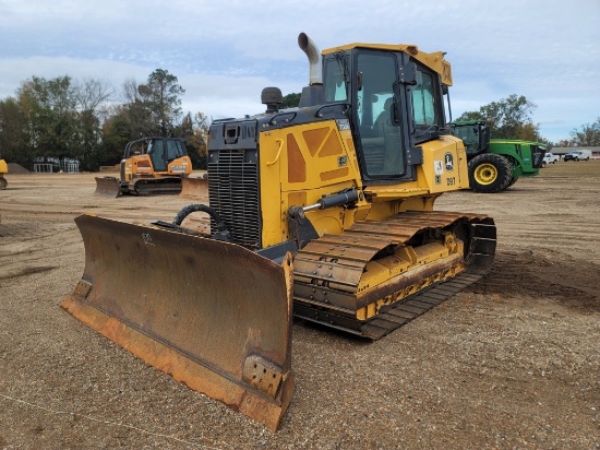 2015 John Deere 700K LGP Dozer, s/n 1T0700KXVFF284697: Encl. Cab, 6-way Bla