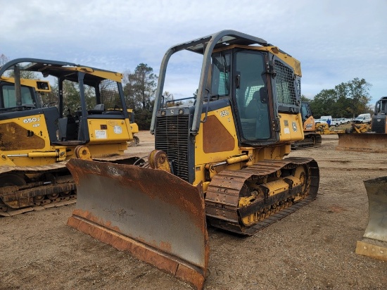 2008 John Deere 650J LT Dozer, s/n T0650JX154980: C/A, 6-way Blade, Meter S