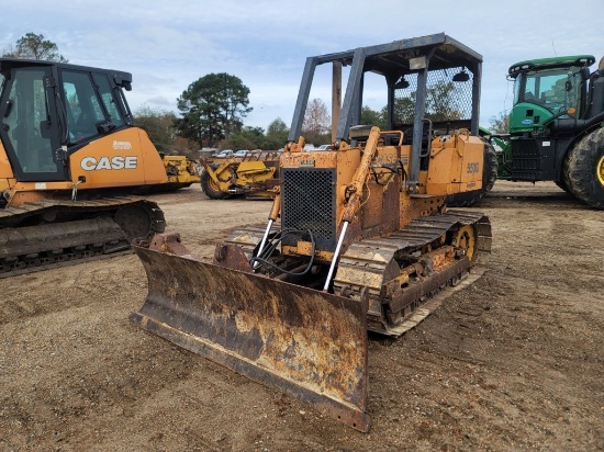 Case 550G LT Dozer, s/n JJG0056247: Canopy, 6-way Blade, Meter Shows 3095 h