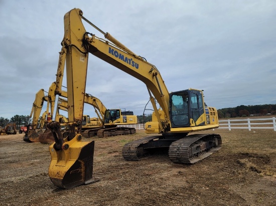 Komatsu PC210LC-10 Excavator, s/n A10703: C/A, Ditching Bkt., Meter Shows 1
