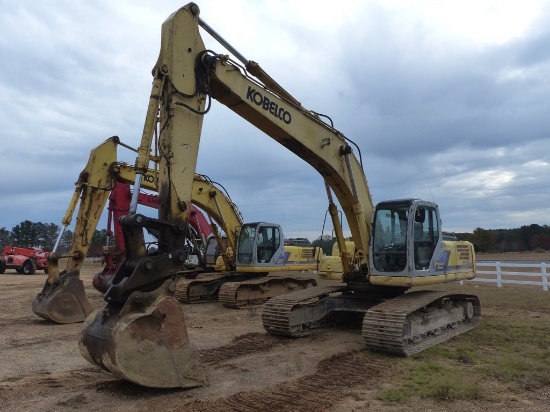 2006 Kobelco SK290 Excavator: C/A, w/ Bkt., Meter Shows 9370 hrs