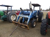 Ford 5610S Tractor, s/n 303703M: 2wd, Rollbar Canopy, Hay Spear, Meter Show