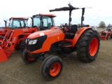 Kubota M7040 Tractor, s/n 10160: Rollbar Canopy, PTO, Drawbar, 2 Hyd Remote