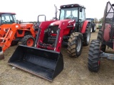 Massey Ferguson 5460 MFWD Tractor, s/n V301016: Loader w/ Bkt., Meter Shows