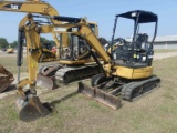 2016 Cat 303ECR Mini Excavator, s/n HHM01709: Canopy, Blade, Rubber Tracks,