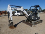 2014 Bobcat E35 Mini Excavator, s/n A93K18492: Canopy, Blade, Bkt., Aux. Va