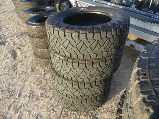 (4) Used Nitto Ridge Grapple 35x11.50R20LT Tires