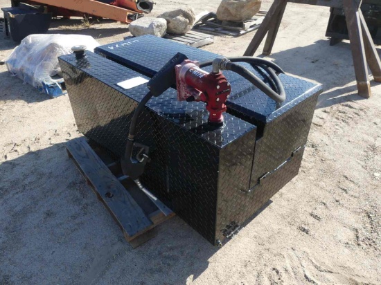 L-shaped 100-gallon Fuel Tank w/ 20GPM Pump and Tool Box