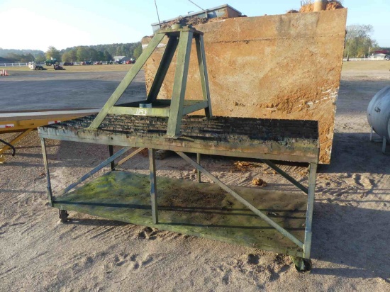 8' Cutting Table and Vise Stand