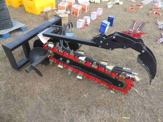Trencher Attachment for Skid Steer