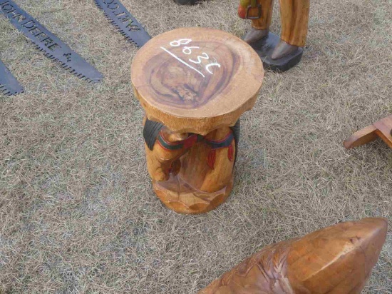 Teak Horsehead Stool