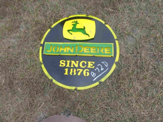 John Deere Metal Sign