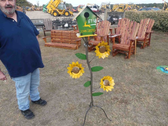 John Deere Sunflower Bird House