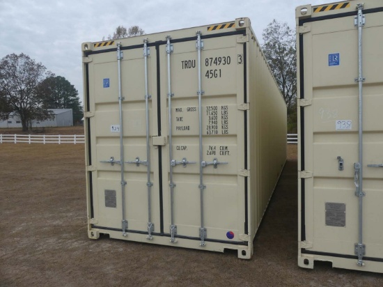 Unused 40' Shipping Container, s/n TRDU8749303