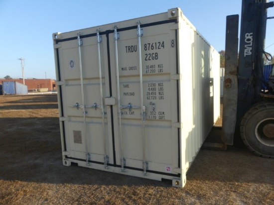 Unused 20' Shipping Container, s/n TRDU8761248