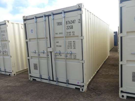 Unused 20' Shipping Container, s/n TRDU8763472