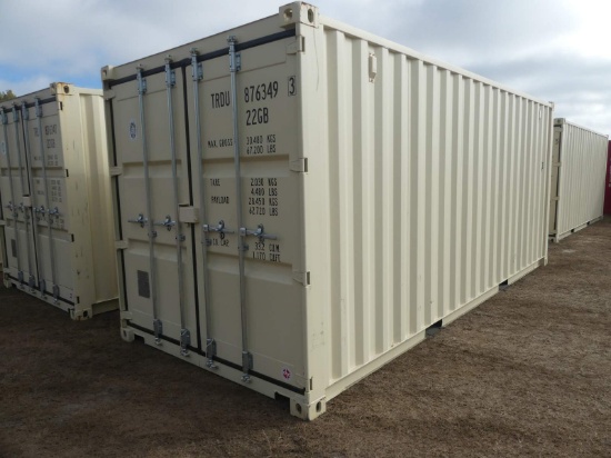 Unused 20' Shipping Container, s/n TRDU8763493