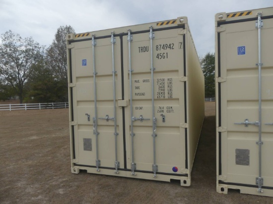 Unused 40' Shipping Container, s/n TRDU8749427