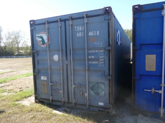 Used 40' Shipping Container, s/n TRDU6814618