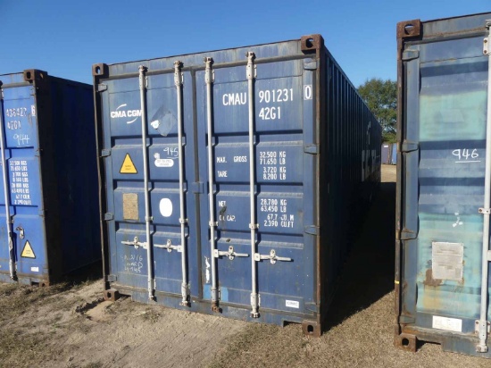 Used 40' Shipping Container, s/n CMAU9012310