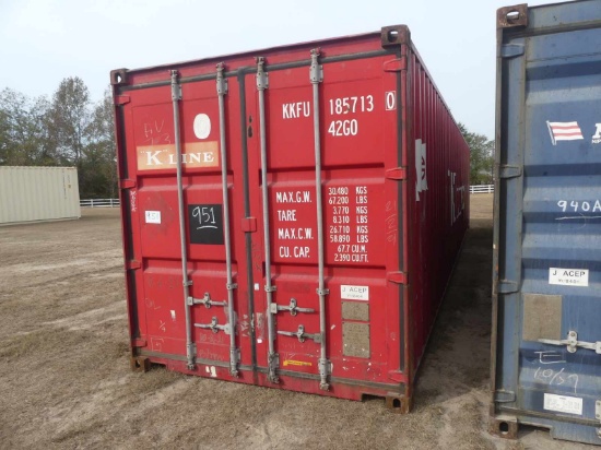 Used 40' Shipping Container, s/n KKFU1857130