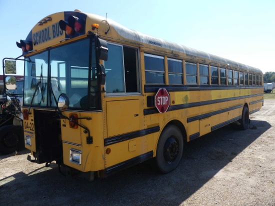 2004 Thomas School Bus, s/n 1T88T3C2041139603 (Inoperable): Cat Eng., Auto