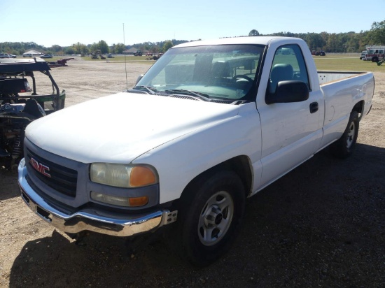 2003 GMC Sierra Pickup, s/n 1GTEC14V13Z161952 (Inoperable): 2wd, Reg. Cab,
