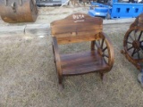Wooden Wagon Wheel Chair