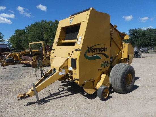 Vermeer 604 Super M Round Hay Baler, s/n 1VR316159A1002073 (Monitor in Chec