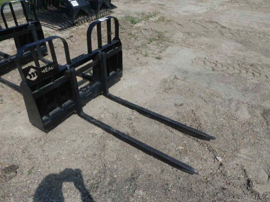Unused Meade Pallet Fork Frame for Skid Steer: w/ 48" Forks