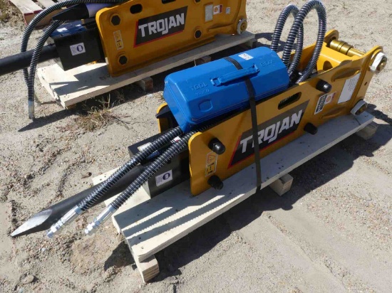 Unused 2022 Trojan TH35 Hydraulic Hammer, s/n 20236027: 40mm Pin, for Mini