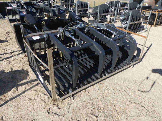Unused JCT 72" 2-cylinder Skeleton Grapple for Skid Steer