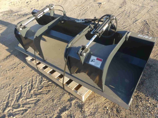 Unused Stout 84-FB-S Grapple Bucket for Skid Steer: Quick Attach