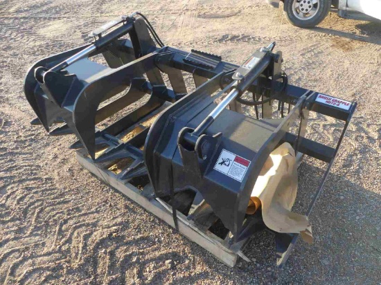Unused Stout HD72-8 Brush Grapple for Skid Steer: Quick Attach