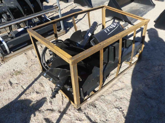 Unused Mower King Post Hole Auger for Skid Steer