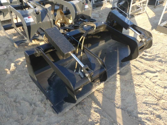 Unused Trubilt 72" Smooth Bucket Grapple for Skid Steer