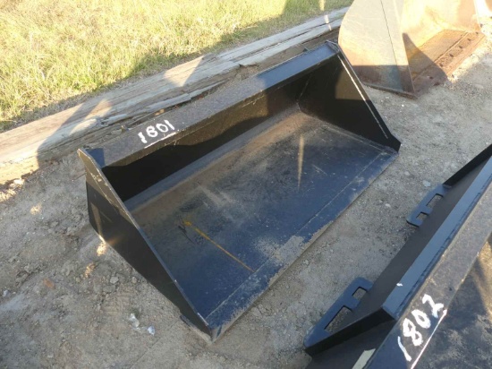 Unused Trubilt 60" Smooth Bucket for Skid Steer