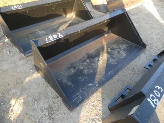 Unused Trubilt 60" Smooth Bucket for Skid Steer