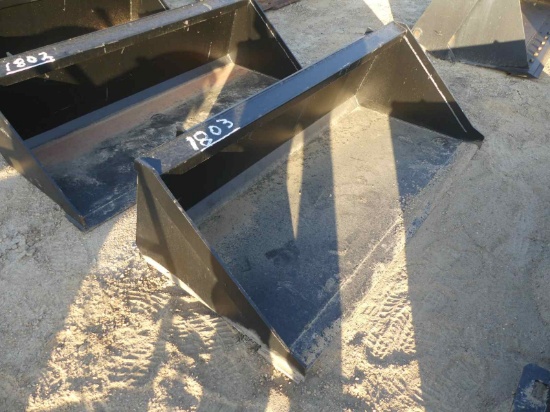 Unused Trubilt 60" Smooth Bucket for Skid Steer